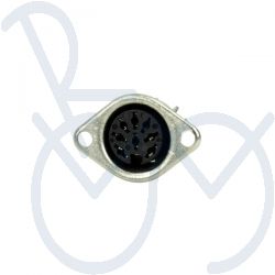 Din-connector 8p ch. f. zonder borging ( breed)