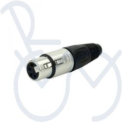 Connector  4 pol. XLR ka. f.