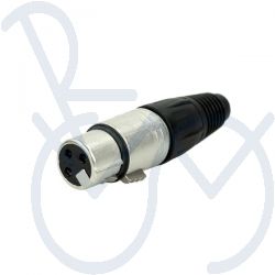 Connector  3 pol. XLR ka. f.