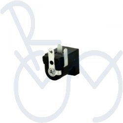 Connector DC voeding ch.   tbv. holbuisje 6.3 x 2mm.