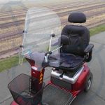 Windscherm tbv scootmobiel incl. standaard montageset